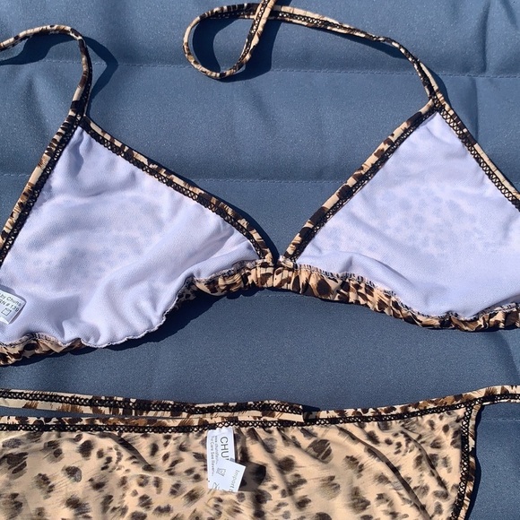 Leopard Print String Bikini - Picture 7 of 8